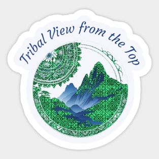 Tribal View from the Top Sticker